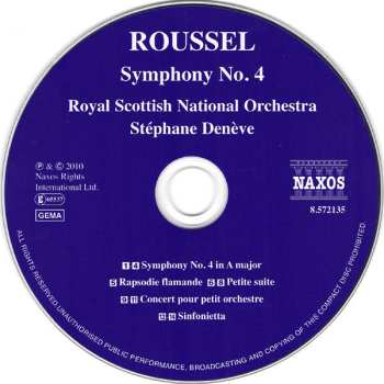 CD Stéphane Denève: Symphony No. 4 • Rapsodie Flamande • Petite Suite • Sinfonietta