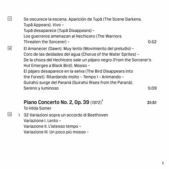 CD BBC Philharmonic: Orchestral Works 2 – Piano Concerto No. 2 • Panambí