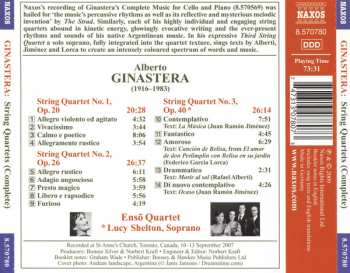 CD Alberto Ginastera: String Quartets (Complete)