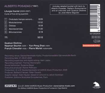 CD Quatuor Diotima: Liturgia Fractal