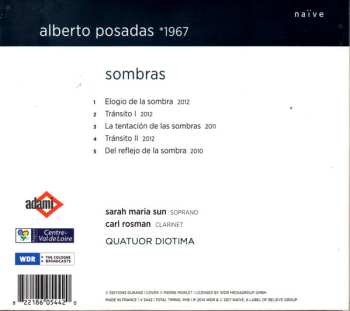 CD Quatuor Diotima: Sombras