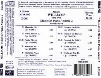 CD Alberto Williams: Music For Piano, Volume 2