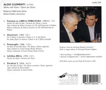 CD Roberto Fabbriciani: Works With Flutes