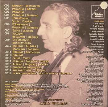 18CD/Doos Aldo Ferraresi: The Art Of Violin 1 - Aldo Ferraresi: 1923-1979 Unreleased Recordings DLX