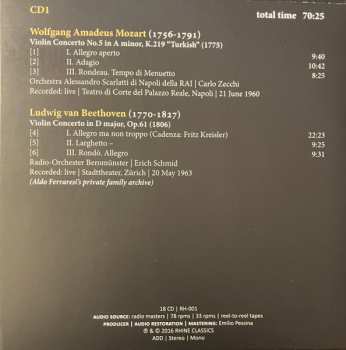 18CD/Doos Aldo Ferraresi: The Art Of Violin 1 - Aldo Ferraresi: 1923-1979 Unreleased Recordings DLX