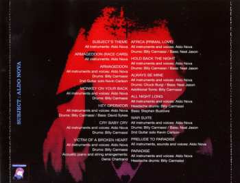 CD Aldo Nova: Subject