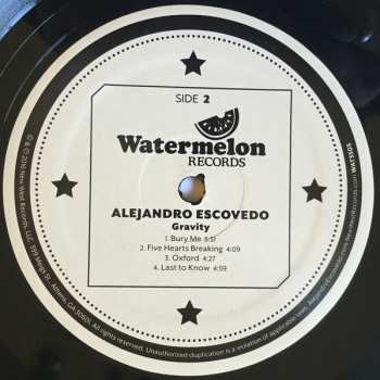 2LP Alejandro Escovedo: Gravity LTD