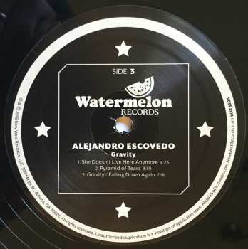 2LP Alejandro Escovedo: Gravity LTD