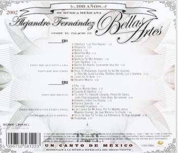 2CD Alejandro Fernández: Un Canto De México - Homenaje A La Música Mexicana Del Siglo Veinte (Alejandro Fernández Desde El Palacio De Bellas Artes - En Vivo - 2002)