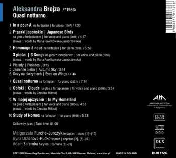 CD Aleksandra Brejza: Quasi Notturno
