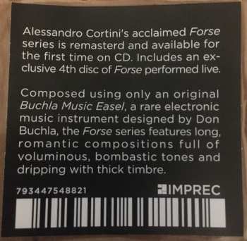 4CD Alessandro Cortini: Forse 1-3 + Vivo