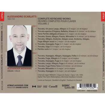 2CD Alessandro Scarlatti: Complete Keyboard Works, Volume 2