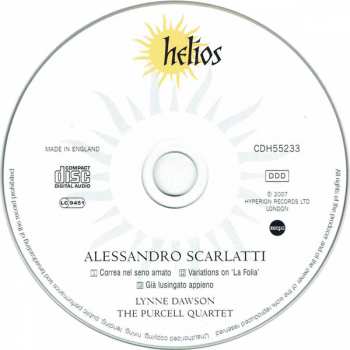 CD Alessandro Scarlatti: La Folia, Two Cantatas