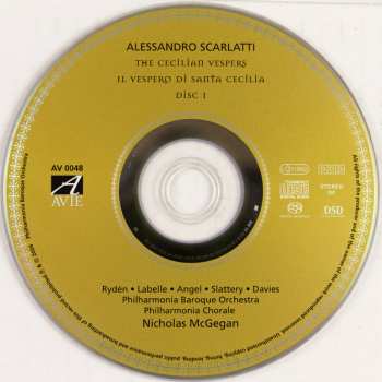2SACD Alessandro Scarlatti: The Cecilian Vespers