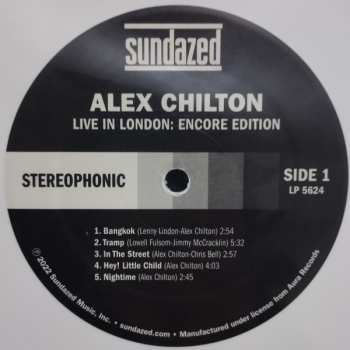 2LP Alex Chilton: Live In London: Encore Edition CLR