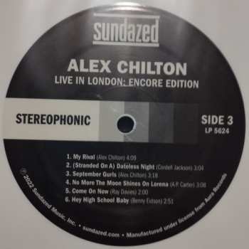 2LP Alex Chilton: Live In London: Encore Edition CLR