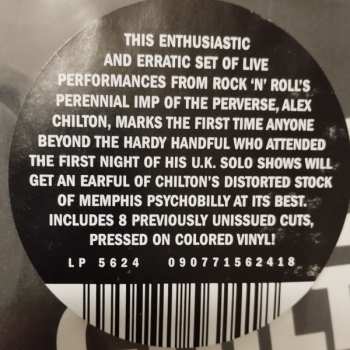 2LP Alex Chilton: Live In London: Encore Edition CLR