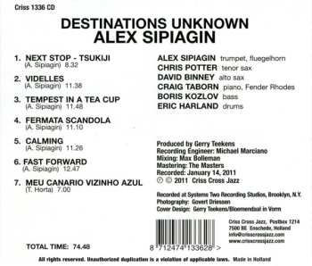 CD Alex Sipiagin: Destinations Unknown