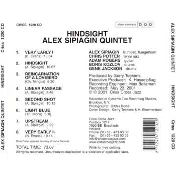 CD Alex Sipiagin Quintet: Hindsight