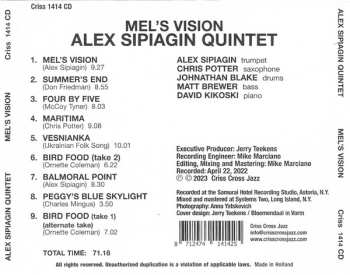 CD Alex Sipiagin Quintet: Mel's Vision