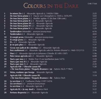 CD Alexander Agricola: Colours In The Dark (The Instrumental Music Of Alexander Agricola)