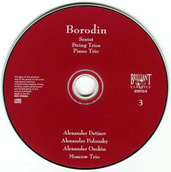 3CD Alexander Borodin: Borodin: Chamber Music