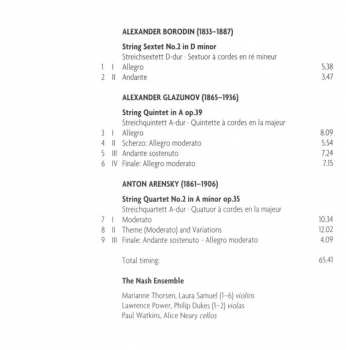 CD Alexander Glazunov: Chamber Works (String Sextet - String Quintet - String Quartet No. 2)