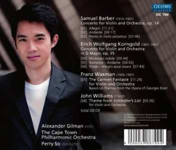 CD John Williams: Violin Concertos / Carmen Fantasie