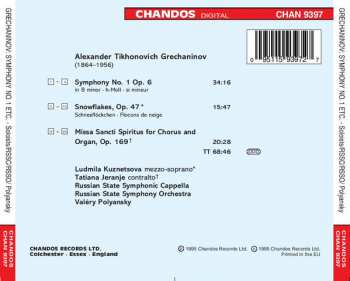 CD Russian State Symphony Orchestra: Symphony No. 1 / Snowflakes / Missa Sancti Spiritus