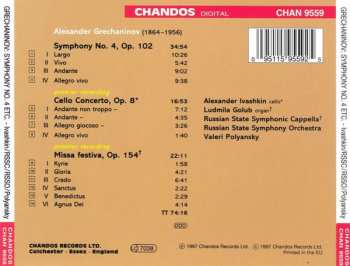 CD Russian State Symphony Orchestra: Symphony No. 4 • Cello Concerto • Missa Festiva