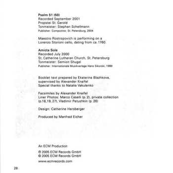 CD Alexander Knaifel: Amicta Sole