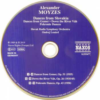 CD Alexander Moyzes: Dances From Slovakia