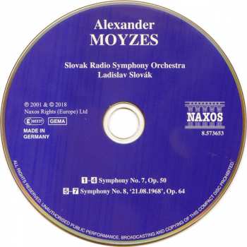 CD Alexander Moyzes: Symphonies Nos. 7 and 8