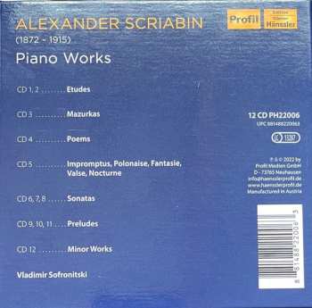 12CD/Doos Alexander Scriabine: 150th Anniversary / Piano Works