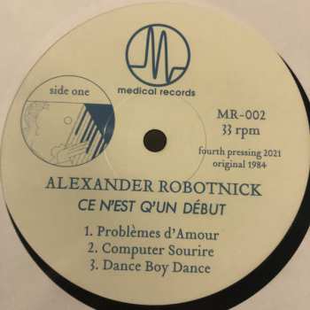 LP Alexander Robotnick: Ce N'Est Q'Un Début LTD