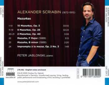 CD Alexander Scriabine: Mazurkas
