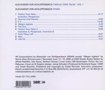 CD Alexander von Schlippenbach: Twelve Tone Tales · Vol I