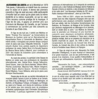 CD Alexandre Da Costa: Hendrix McCartney & Ysaye