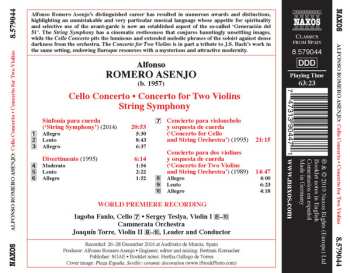 CD Iagoba Fanlo: Cello Concerto / Concerto For Two Violins / String Symphony