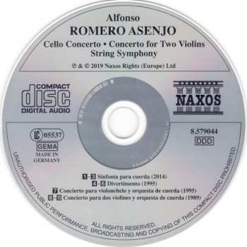 CD Iagoba Fanlo: Cello Concerto / Concerto For Two Violins / String Symphony