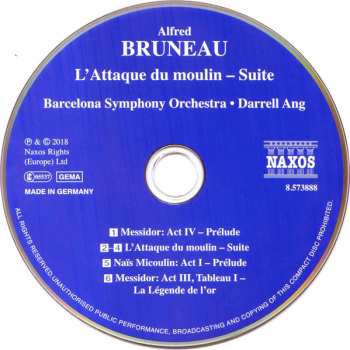 CD Orquestra Simfònica De Barcelona I Nacional De Catalunya: L'Attaque Du Moulin — Suite