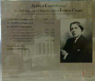 CD Frédéric Chopin: Alfred Cortot Plays The 24 Etudes And 4 Impromptus Of Frédéric Chopin