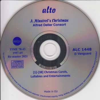 CD Alfred Deller: A Minstrel's Christmas