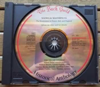 CD Alfred Deller: Madrigal Masterpieces