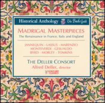 Album Alfred Deller: Madrigal Masterpieces
