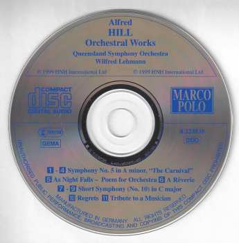 CD Queensland Symphony Orchestra: Symphonies Nos. 5 And 10 / As Night Falls • Tribute To A Musician