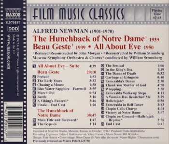 CD William Stromberg: The Hunchback Of Notre Dame / Beau Geste / All About Eve