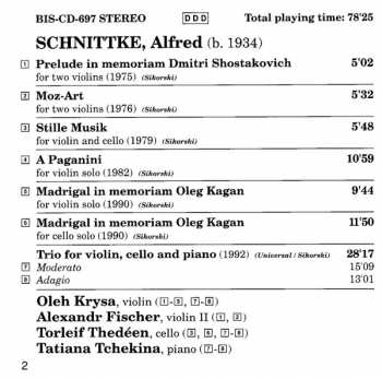 CD Alfred Schnittke: Chamber Music