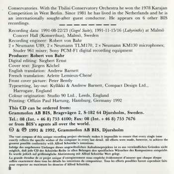 CD Alfred Schnittke: Gogol Suite / Labyrinths