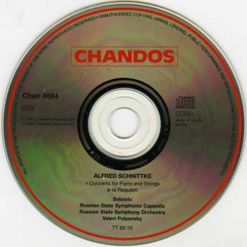 CD Alfred Schnittke: Requiem / Piano Concerto